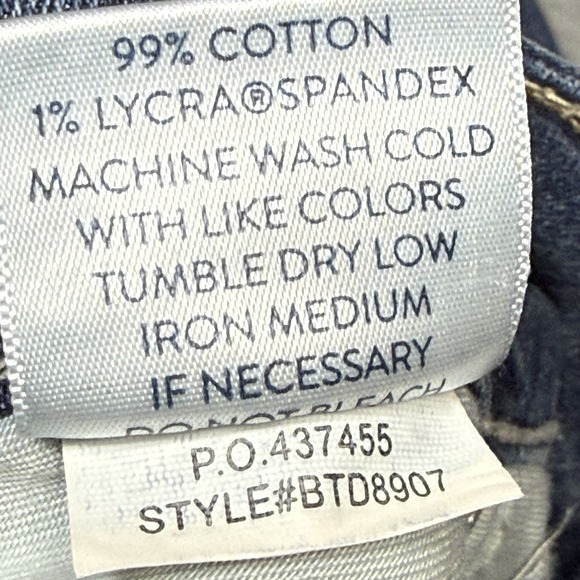 Daytrip Virgo Bootcut Jeans Womens 30S (32x28) Midrise Short Dark Wash Denim - Picture 4 of 11